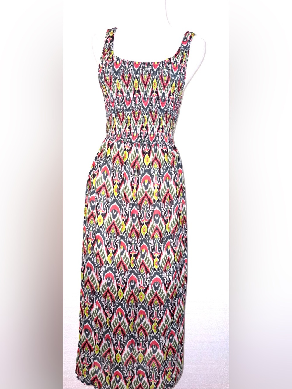 Dear John Multicolor Smocked Maxi Dress